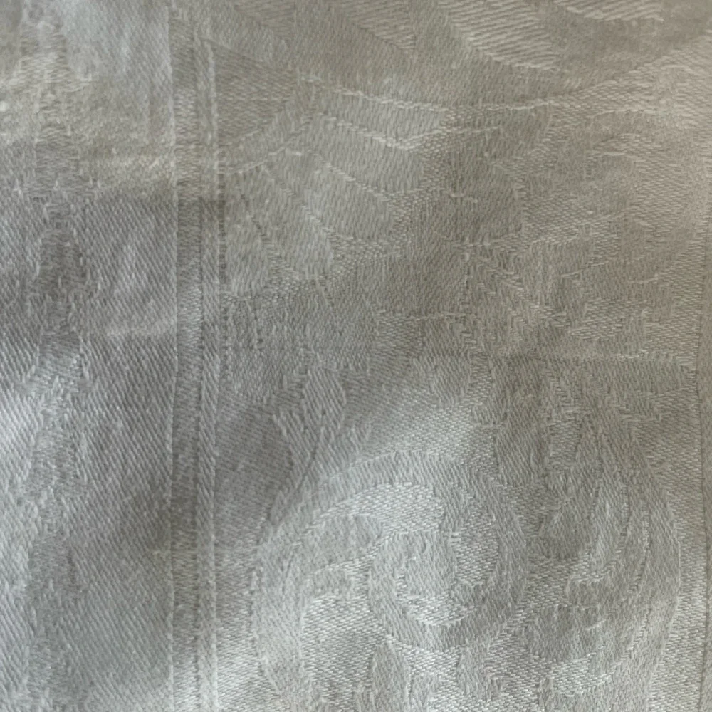 Vintage ivory cotton hand towel.
